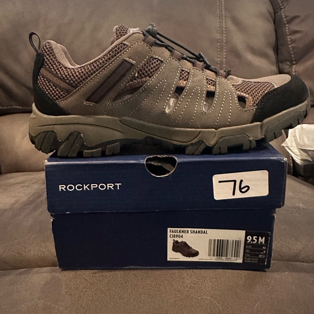 Rockport Men's Brown and Black Athletic Shoes